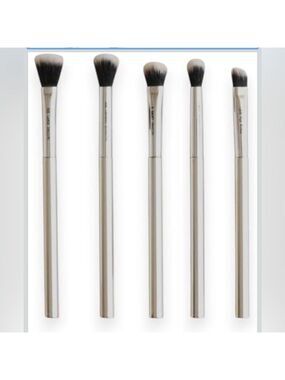 F.A.R.A.H. Makeup Eye Brush Set Silver